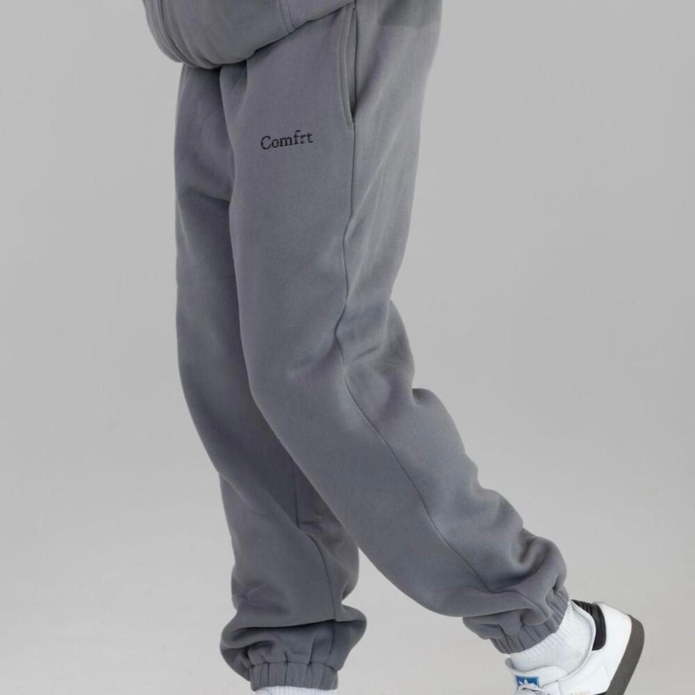 Comfrt Women's Grey Joggers-tracksuits